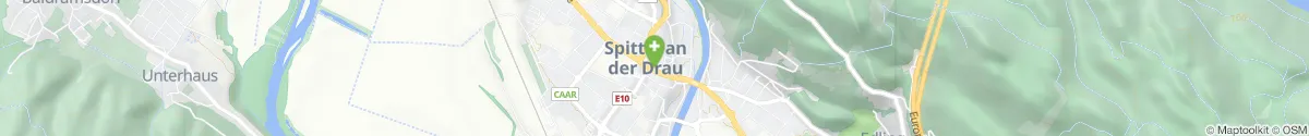 Map representation of the location for Porcia Apotheke in 9800 Spittal an der Drau